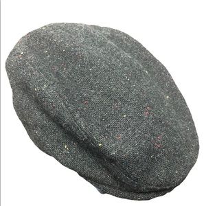Newsboys style hat wool blend tweed style mens paperboy hat